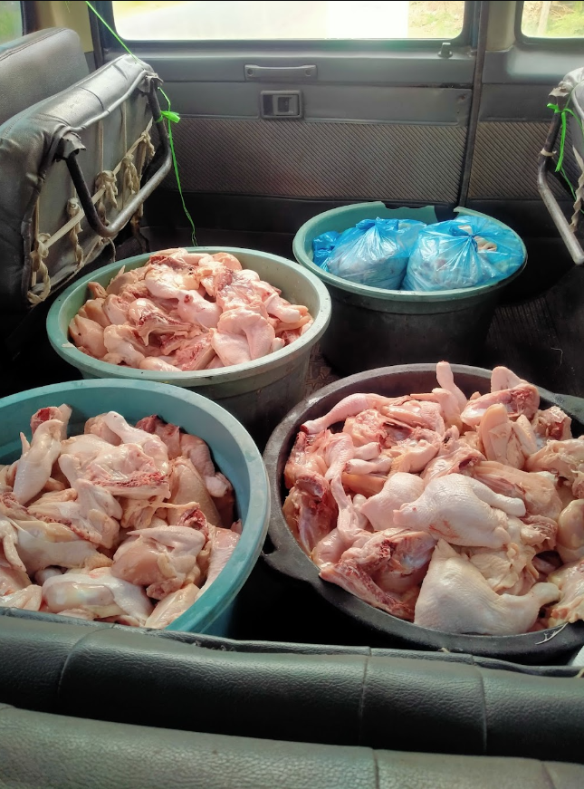 Telur ayam segar dalam wadah karton tempat telur